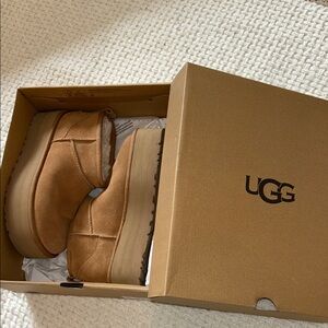 UGG Chestnut Platform Ankle Boots